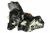 Black Tourmaline (Schorl), Aquamarine and Goethite - Namibia #132217-1